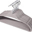 Perchas plástico antideslizantes 15.7pulg gris pack 20