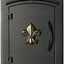 Buzón puerta sin bloqueo negro modelo MC-1402-BLK