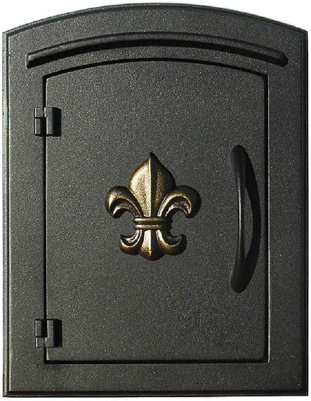 Buzón puerta sin bloqueo negro modelo MC-1402-BLK