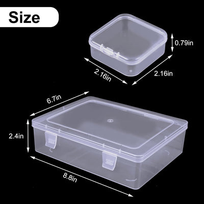 Caja organizadora 31 pzas plástico transparente