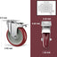 Ruedas 5pulg con freno set 16 capacidad 1400lb doble