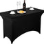 Mantel elástico mesa plegable 4 pies negro