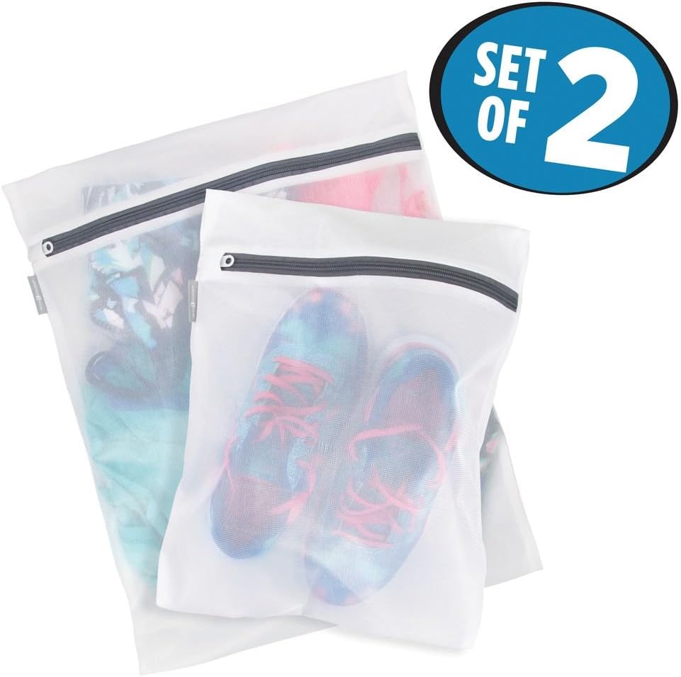 Bolsas malla lavandería con cremallera set 2 1 mediana