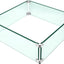 Protector viento hoguera 15x15" vidrio templado