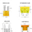 Kit 200 fusibles ATR/APR 2A-40A para auto camión SUV RV