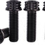 4 Pzas Tornillo Torx Titanio M8x25mm para Moto y Auto Negro