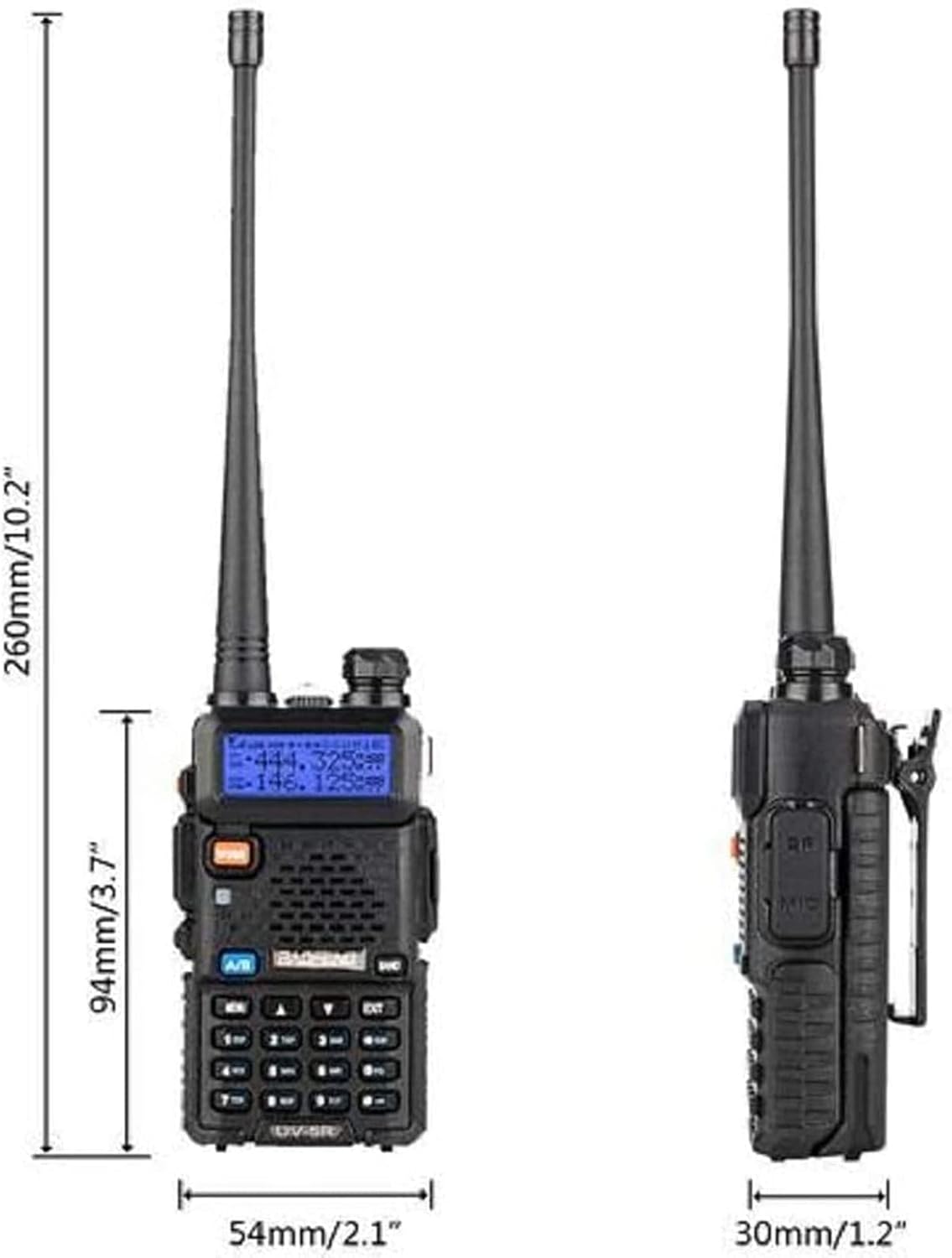 Radio UV5R 8W bidireccional 4 Pzas para caminata camping
