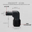 Adaptador manguera 6AN hembra a 3/8 púa aluminio negro