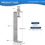 4 Abrazaderas C Acero Inox 304 5.12pulg Carpintería