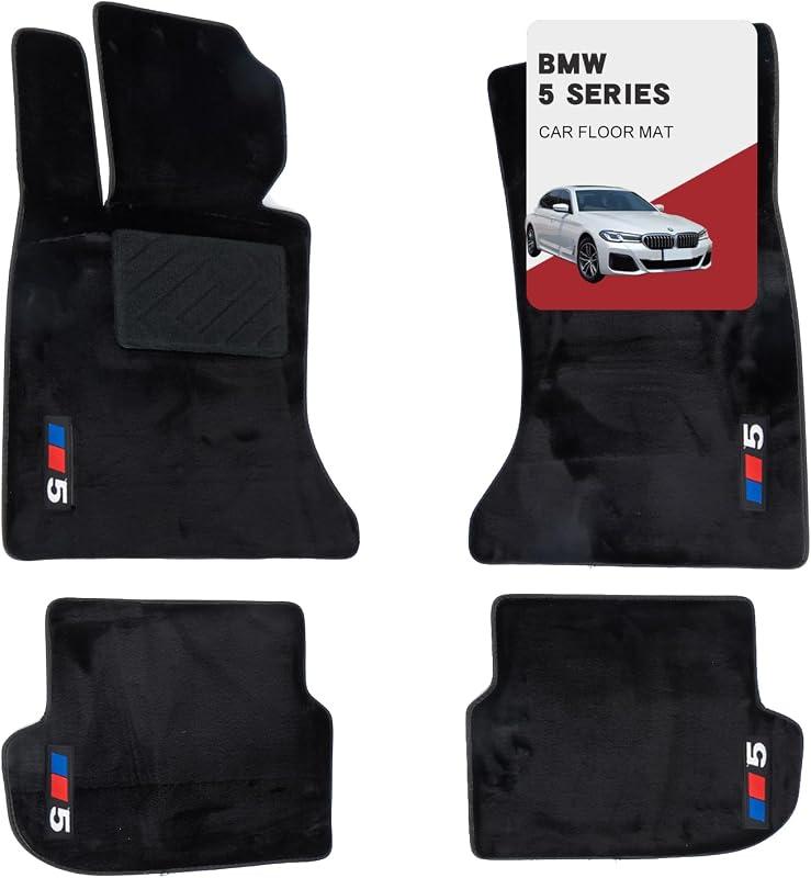 Tapetes 3D BMW Serie 5 2011-13 lana antiderrap con logotipo