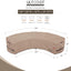Funda sofá patio impermeable 5-7 plazas 190x126x32pulg