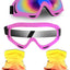 2 Gafas Motocross con 2 Bandanas Cuello Adultos y Niños