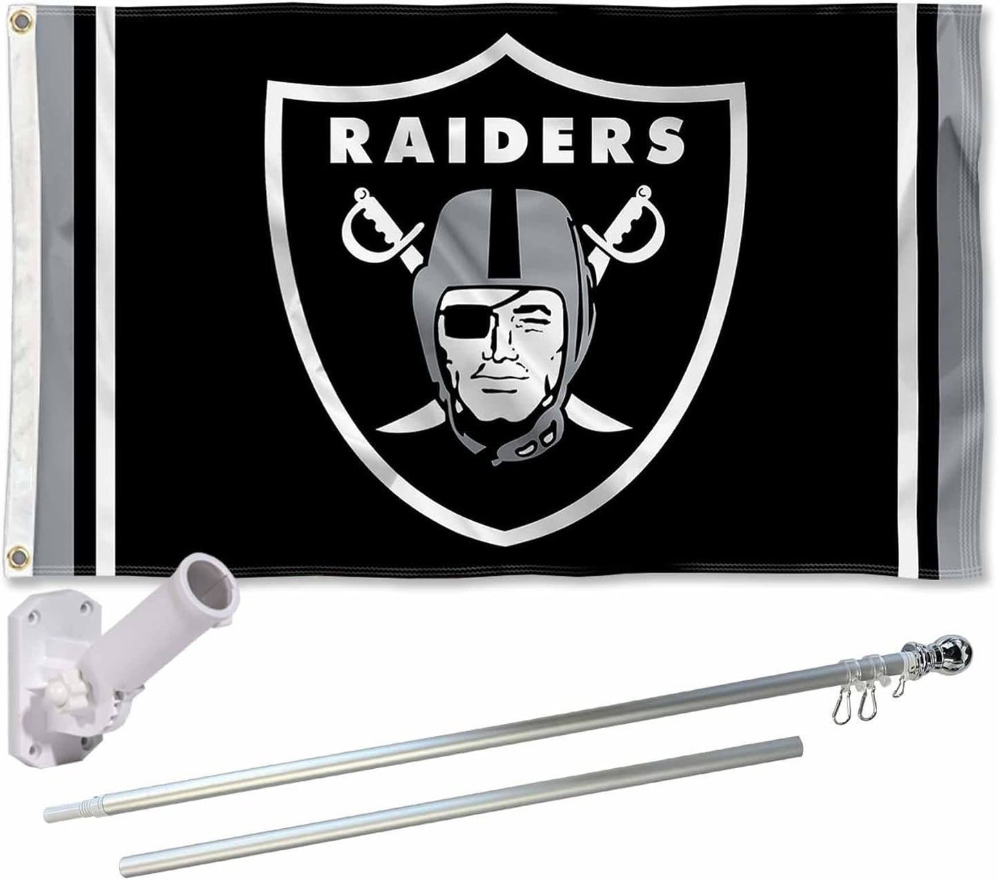 Kit mástil soporte bandera Los Vegas Raiders