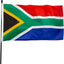Bandera Sudáfrica 3x5ft Poliéster Grueso Resistente Ojales Latón