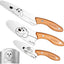 Set 4 Cuchillos Niños Seguros Punta Redonda Agarre Firme