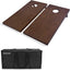 Set 2x4pies Tablero Cornhole Madera Marrón Funda