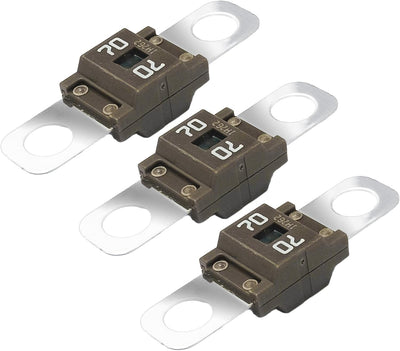 3 Fusibles AMI/Midi 40A Chapados Cobre Universal Vehículo