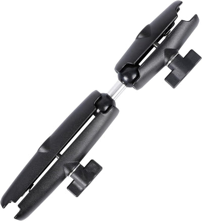 Brazo extensión doble con enchufe adaptador bola 1" comp RAM
