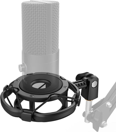 Soporte antivibración para micrófono con tornillo mariposa