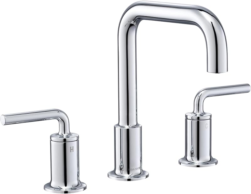 Grifo baño cromado 3 orificios 2 manijas latón sólido BF503