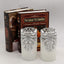 Velas LED parpadeantes plata hueca 3x6pulg 5h