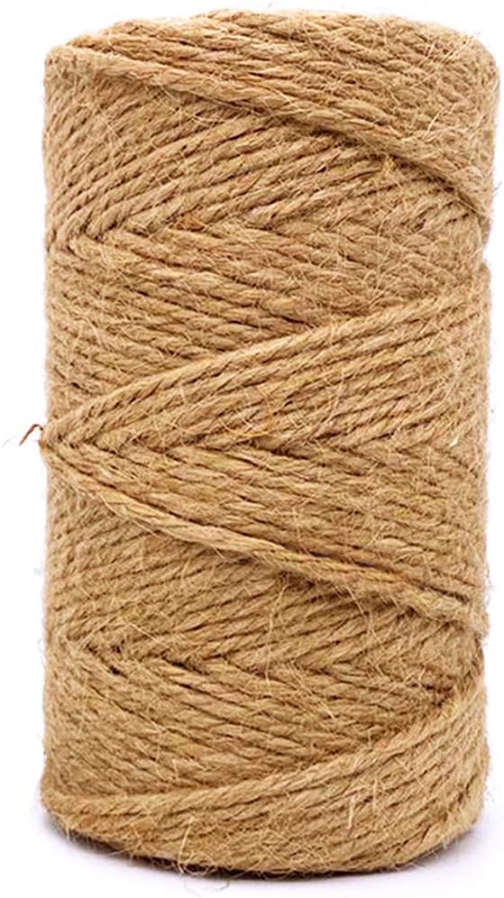 Cuerda yute 328ft 2.5mm 4 capas resistente hogar jardinería
