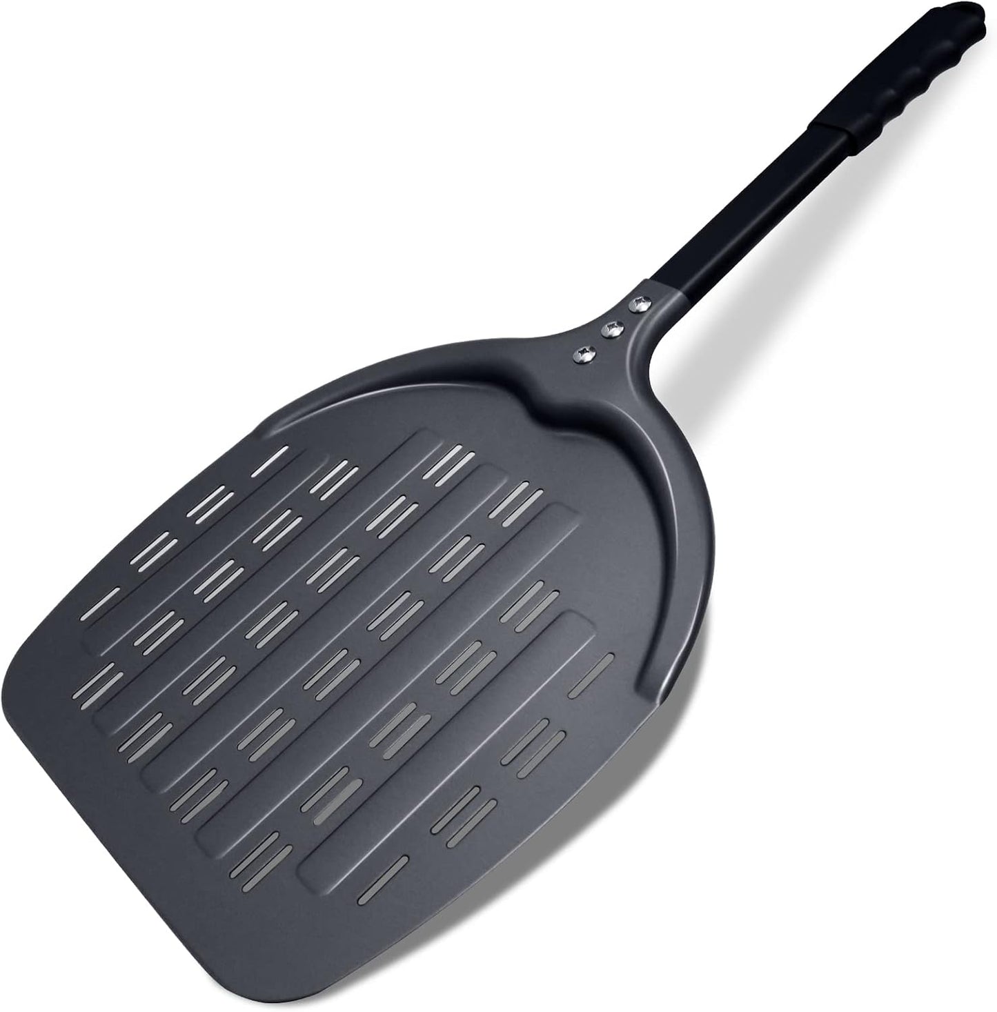 Paleta pizza aluminio perforada 12pulg horno aire libre