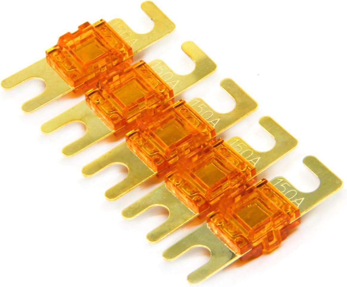 Pack 5 fusible MANL 150A chapado oro