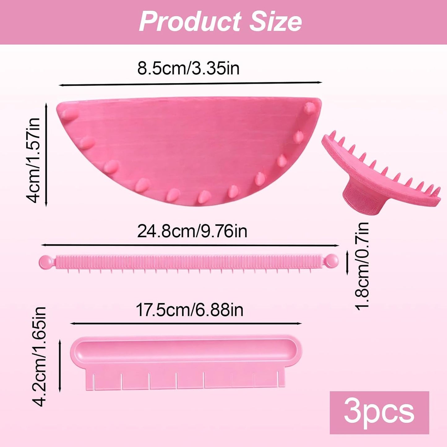 Juego 3 Pzas Herramienta Decorar Pastel Profesional