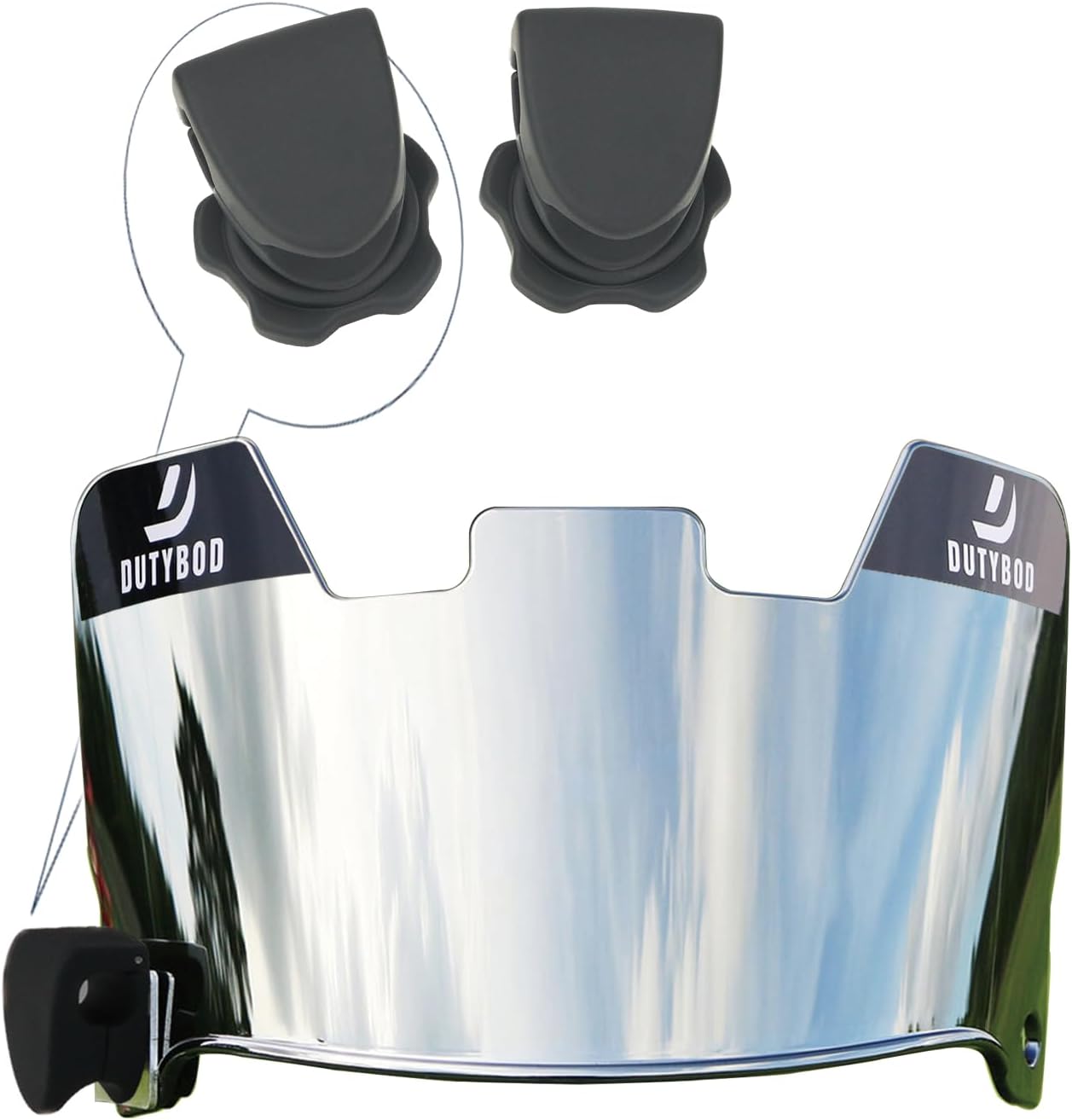 Visera fútbol transparente resistente arañazos
