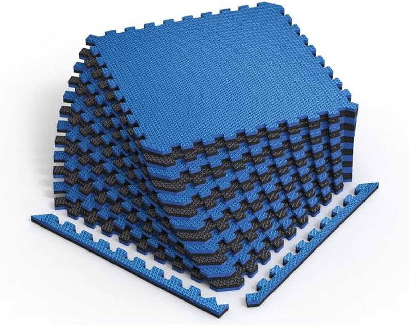 Alfombrillas gimnasio EVA 3/4" 16 azulejos 32 pzas