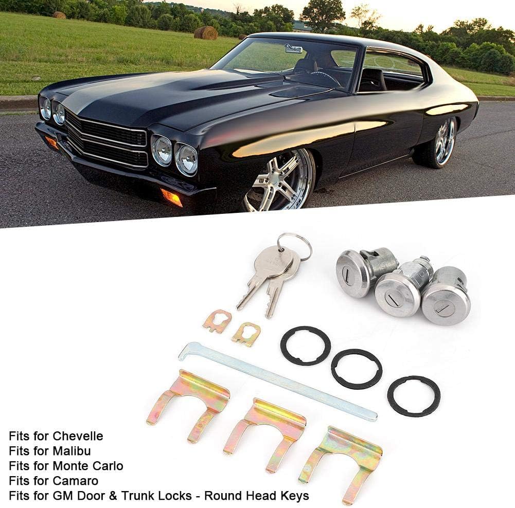 Cerradura maletero coche set 3 pzas con 2 llaves