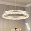 Candelabro Led Cristal Dorado 23.6pulg Regulable
