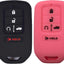 Funda silicona llavero Honda Accord Civic CR-V 2pzas negro rosa