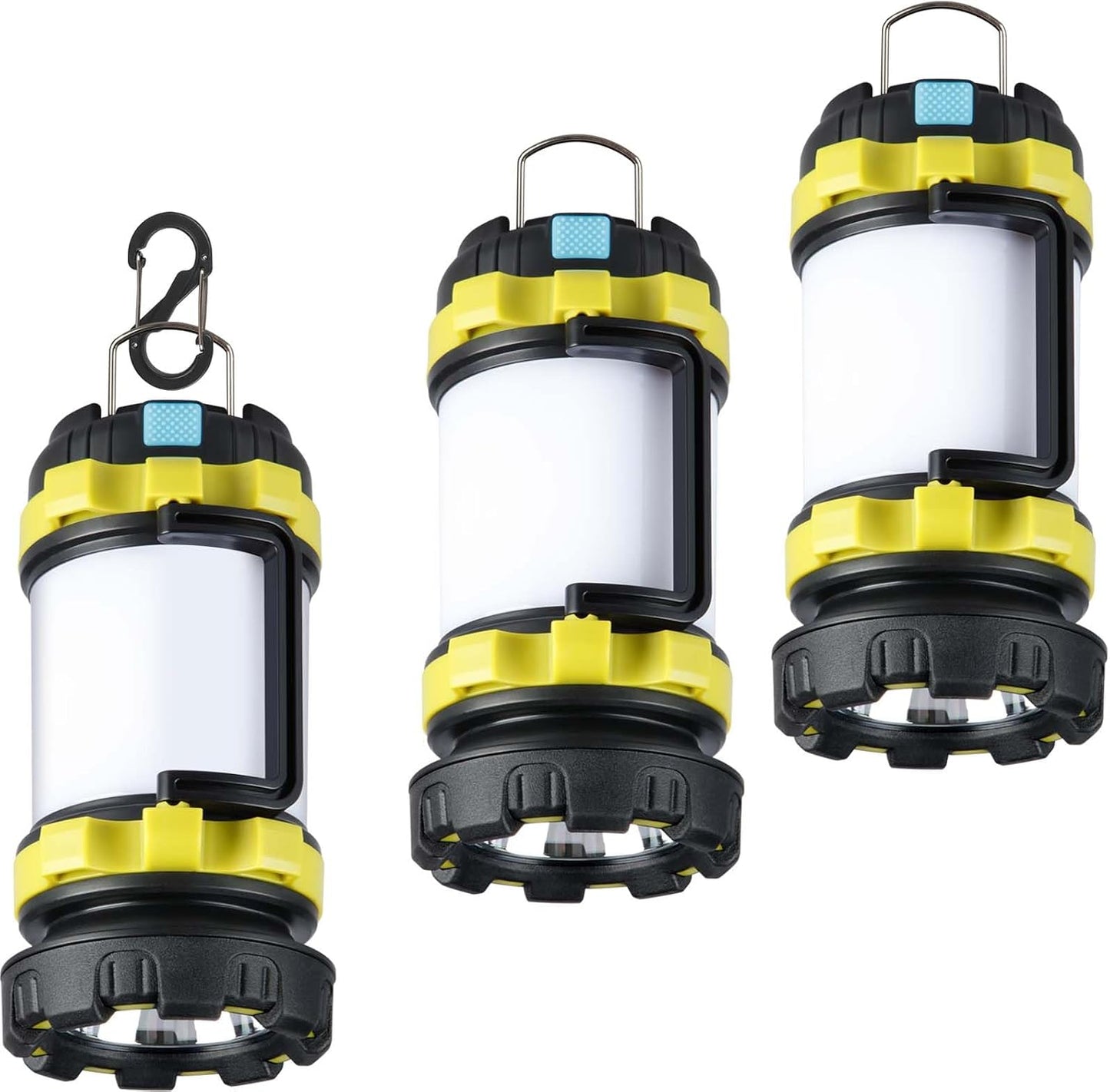 3 Linternas Led Recargables 1000lm 4000mah Impermeable IpX5