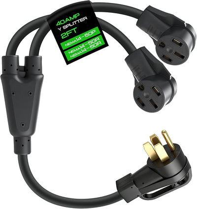 Cable divisor NEMA 14-50P a 2x NEMA 14-50R