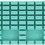 Estante para reglas 13x5x1 color verde menta