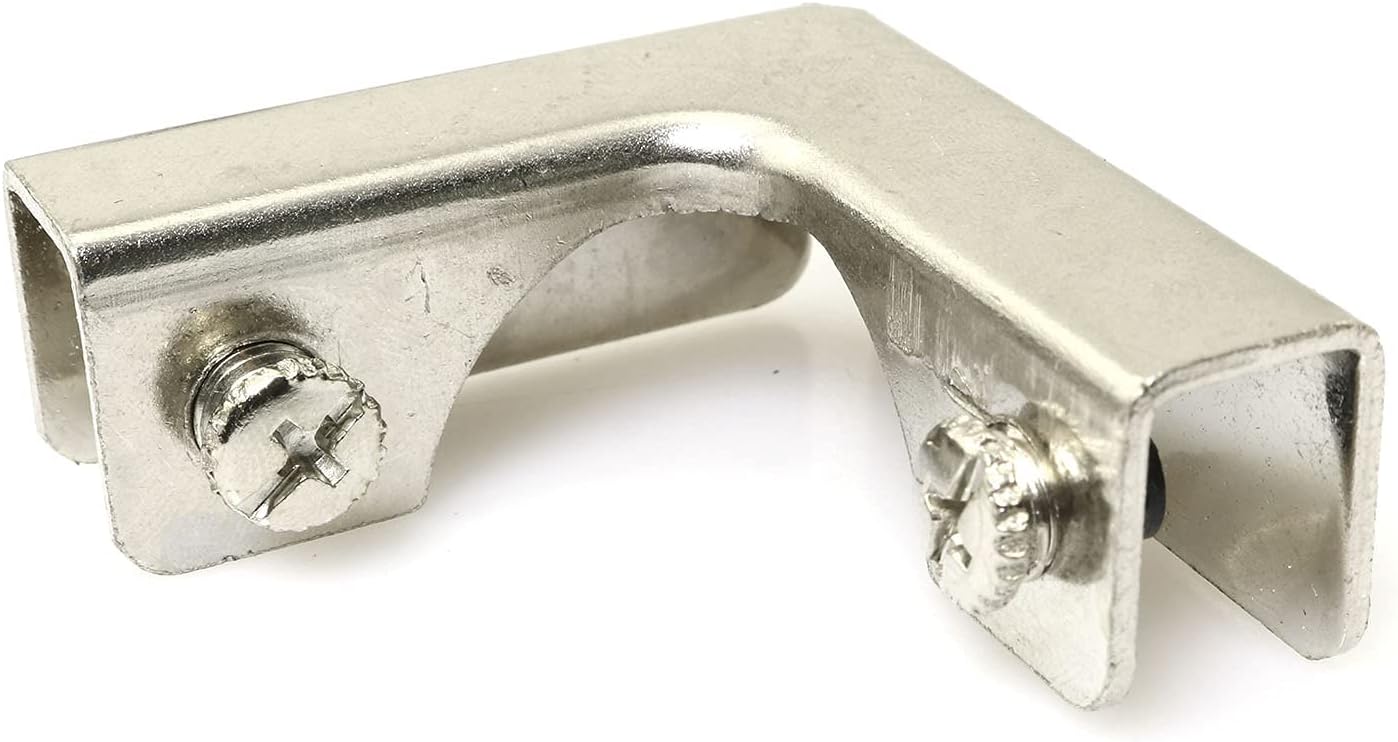 4 Pzas Clip L Vidrio 2 Vías para Muebles 0.236-0.394in