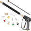 Pistola lavado presión 4000psi 7gpm con 5 boquillas