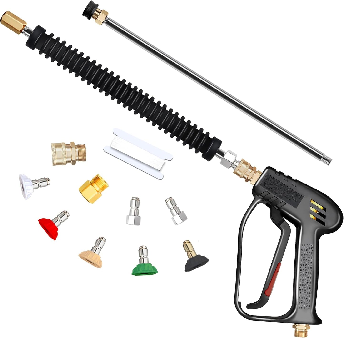 Pistola lavado presión 4000psi 7gpm con 5 boquillas