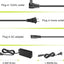 Adaptador CA 100-240V para nevera coche congelador