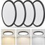 Lámpara LED empotrada 9" 3CCT negro pack 4