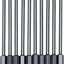 10 Pzas Vástago Hex T10 3.94pulg Acero Torx Magnético