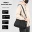 Bolsa hombro hombre nailon impermeable ligera negro