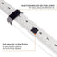 Varilla aluminio doble cara 14ft 4 secciones estuche