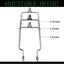 Soporte ajustable para arpa 8-10pulg