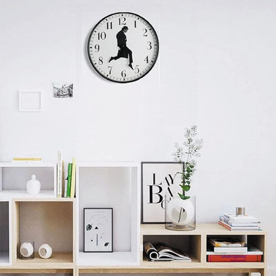 Reloj de pared para dormitorio y sala decoración hogar negro