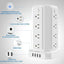 Torre regleta 10 ft 16 tomas 1875 W USB