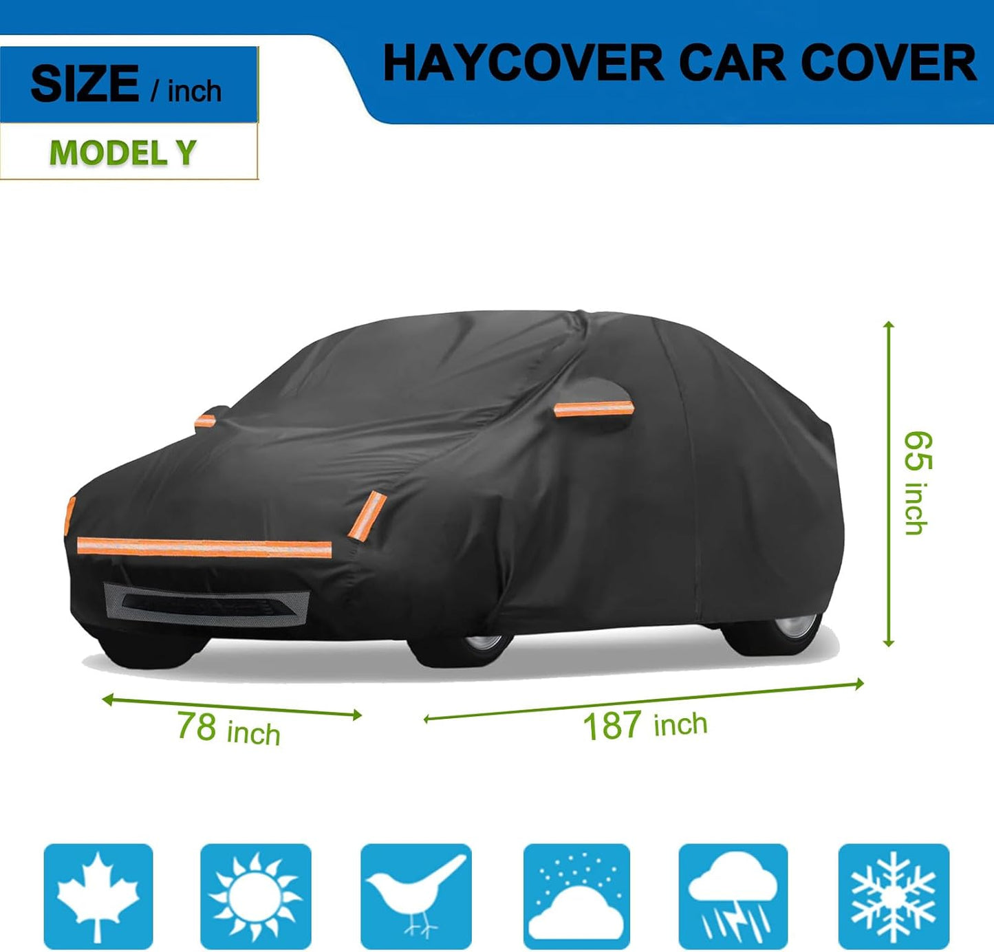 Funda impermeable Tesla Model Y 2020-26 con cremallera