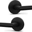 Set 2 Manijas Puerta Simuladas Redondas Negro Hierro